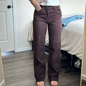 Brown rustler jeans